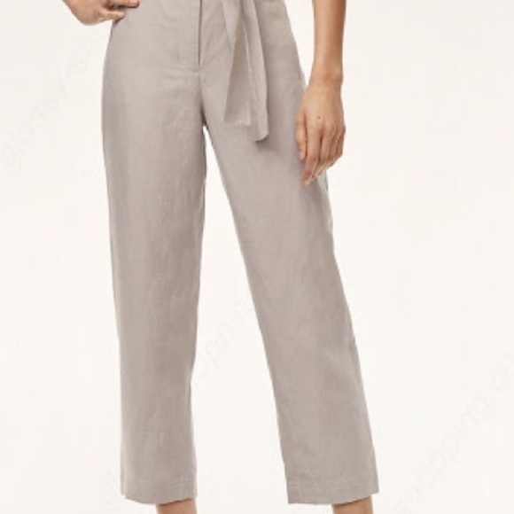 Wilfred Toe-front pant. Light grey linen - Picture 4 of 4
